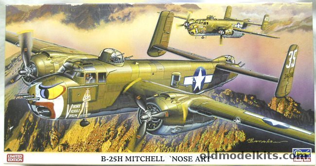 Hasegawa 1/72 North American B-25H Mitchell Nose Art, 02058 plastic model kit